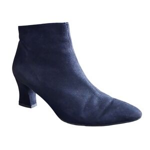 Robert Clergerie for Barneys New York Black Suede Ankle Booties 7.5 France